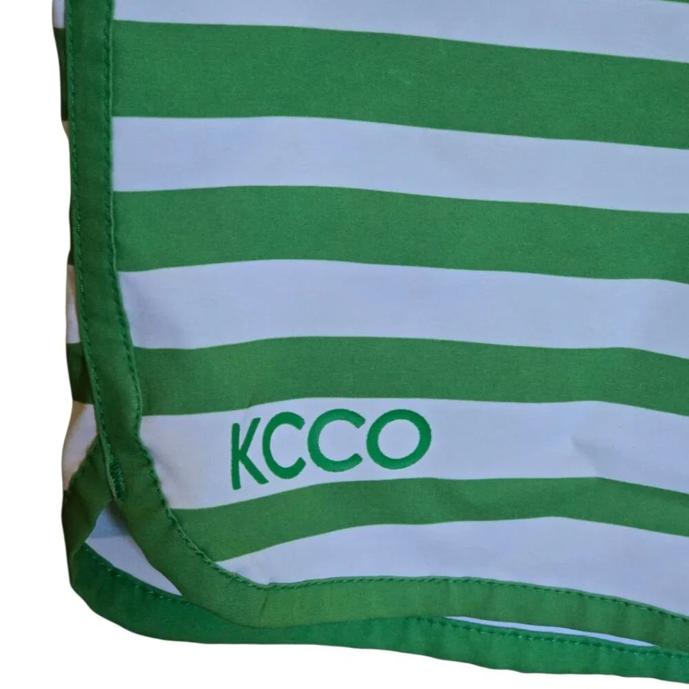 CHIVE Men's Green & White Board Shorts/Swimwear
